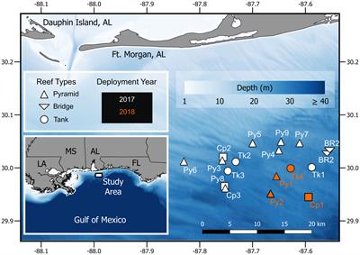 Diel, temporal, and spatial patterns of biotic soundscapes among Alabama artificial reefs in late spring and summer